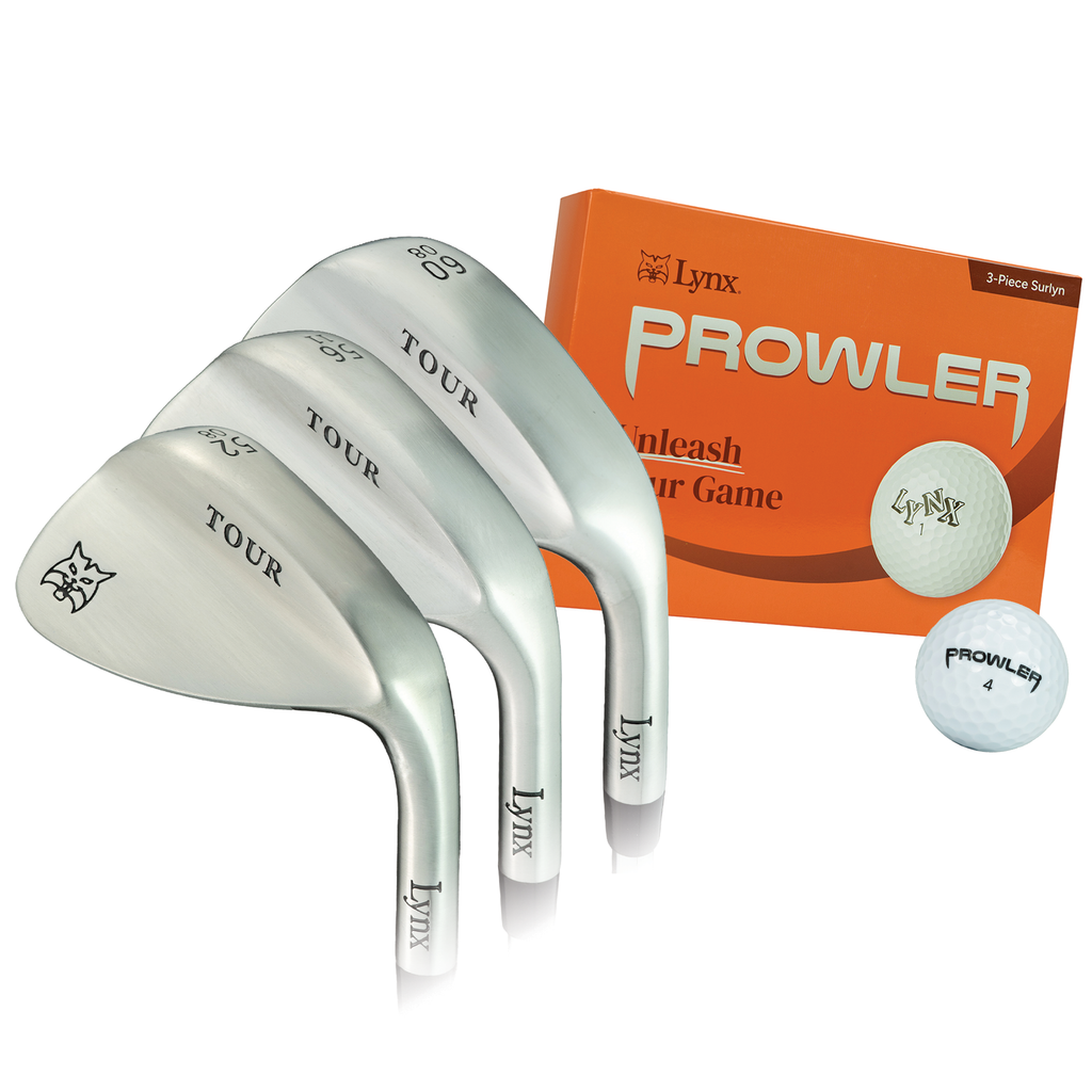 Predator Wedges Set & 3 Piece Prowler Golf Balls